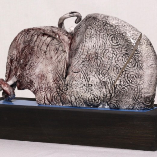WALID EL MASRI - Elefant 51 - 2010-2011 ceramic-39x20,5x10 cm